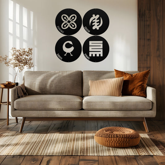 Creator - Adinkra Metal Wall Art