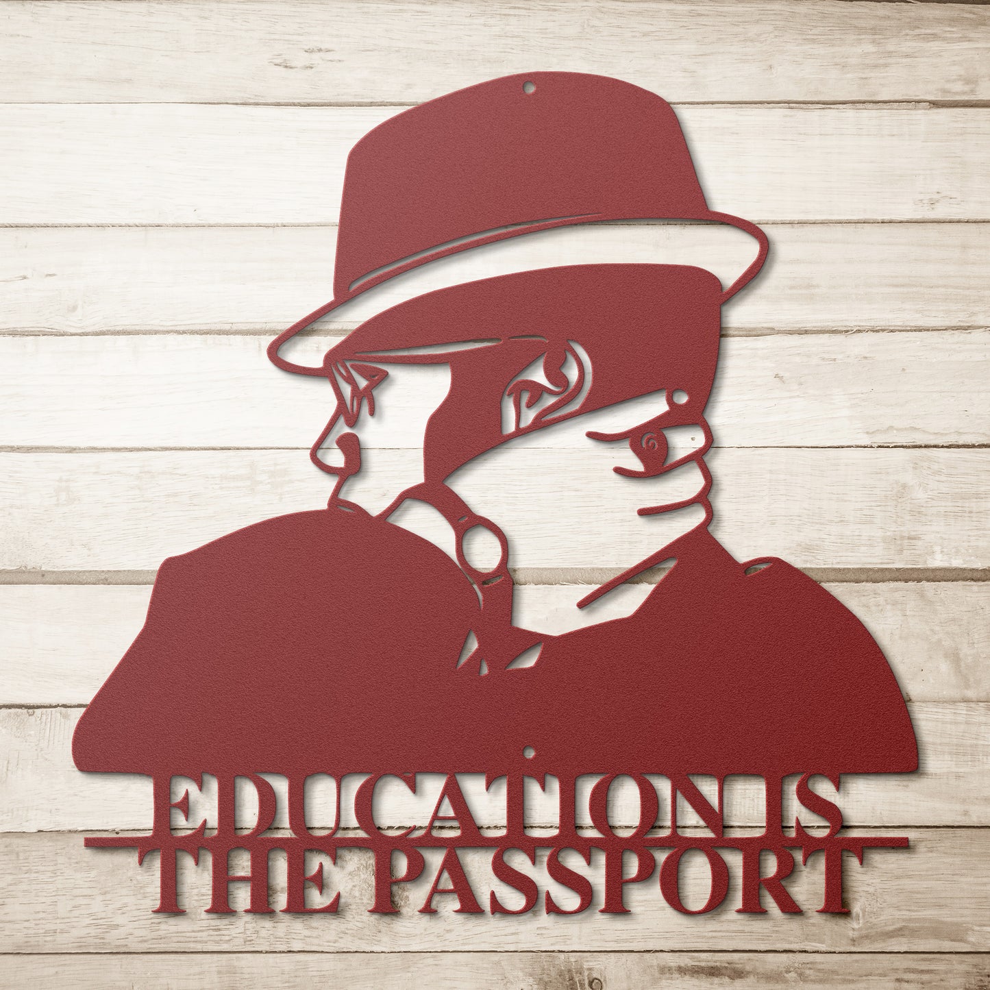 Education is the Passport - Metal Wall Art