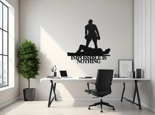 Impossible is Nothing - Metal Wall Art