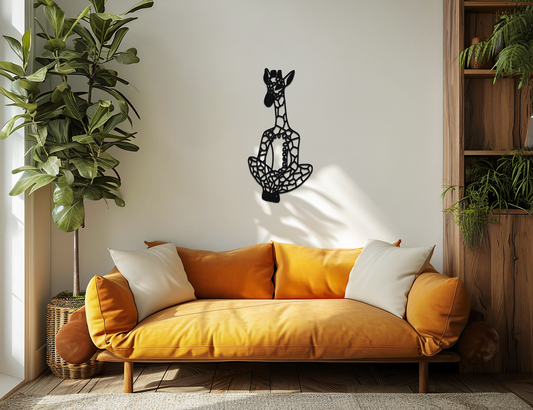 The Giraffe Yogi - Meditation Wall Art